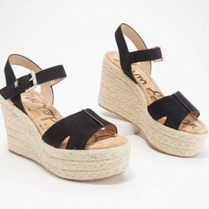 Sam Edelman Maura Espadrille Wedge Sandal Black